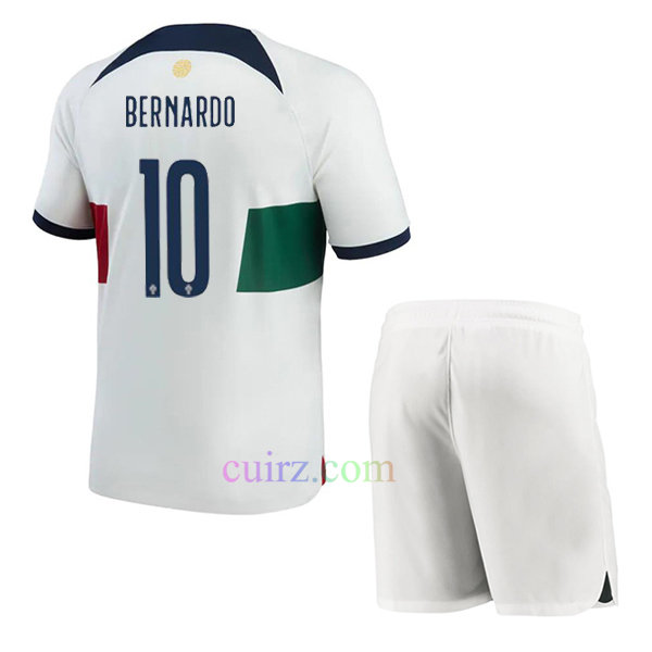 Bernardo Silva Camiseta Portugal 2ª Equipación 2022 Niño | Cuirz 3