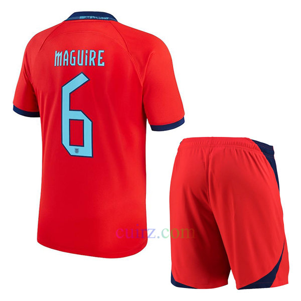 Camiseta Maguire Inglaterra 2ª Equipación 2022/23 Niño | Cuirz 3
