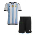 Camiseta Argentina 3 Estrellas 1ª Equipación 2022 Niño | Cuirz 3