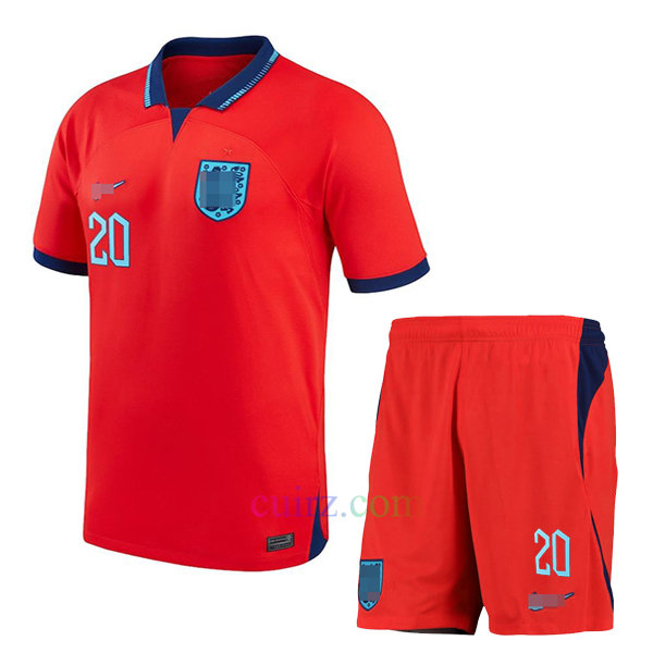 Camiseta de Foden Inglaterra 2ª Equipación 2022/23 Niño