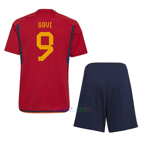 Camiseta de Gavi España 1ª Equipación 2022/23 Niño | Cuirz 3