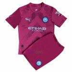 Camiseta Portero Man City 2022/23 Niño rojo