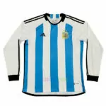Camiseta Argentina 3 Estrellas 1ª Equipación 2022 Manga Larga