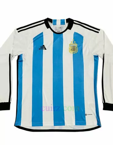 Camiseta Argentina 3 Estrellas 1ª Equipación 2022 Manga Larga | Cuirz