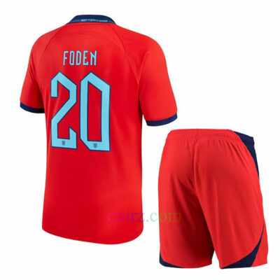 Camiseta de Foden Inglaterra 2ª Equipación 2022/23 Niño | Cuirz