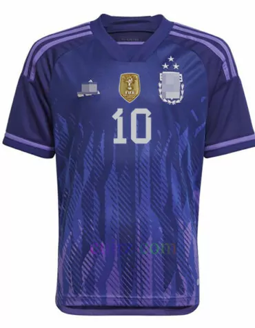 Camiseta Messi Argentina 3 Estrellas 2ª Equipación 2022 | Cuirz