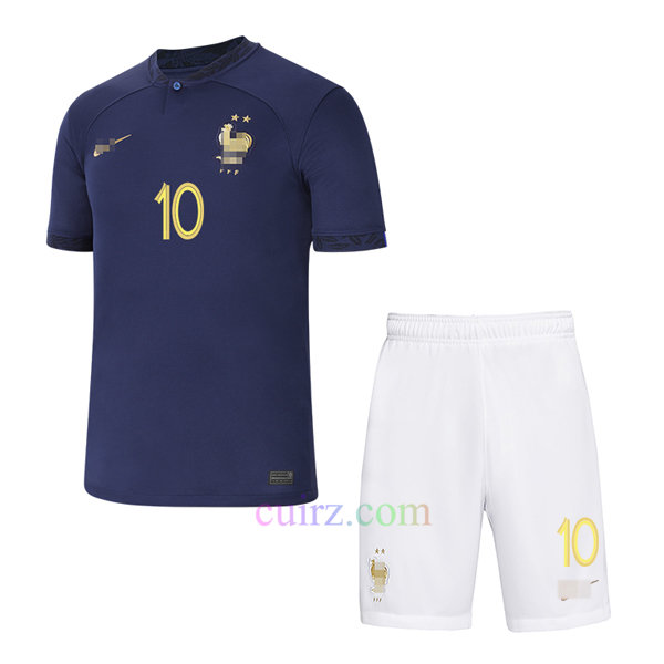 Camiseta de Mbappé Francia 1ª Equipación 2022/23 Niño | Cuirz 4