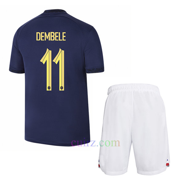 Camiseta Dembélé Francia 1ª Equipación 2022/23 Niño | Cuirz 3