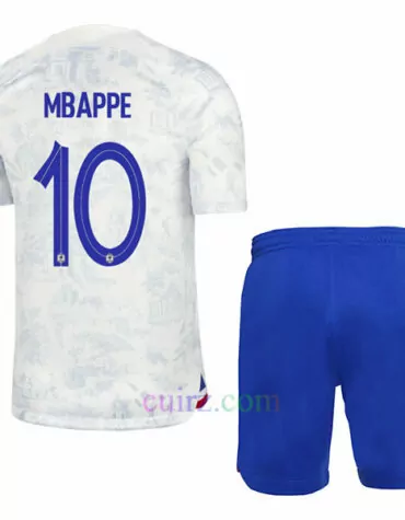 Camiseta de Mbappé Francia 2ª Equipación 2022/23 Niño | Cuirz