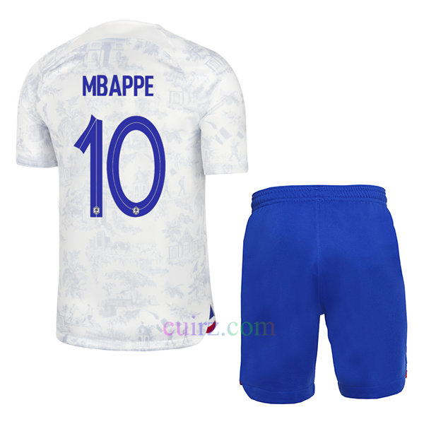 Camiseta de Mbappé Francia 2ª Equipación 2022/23 Niño | Cuirz 3
