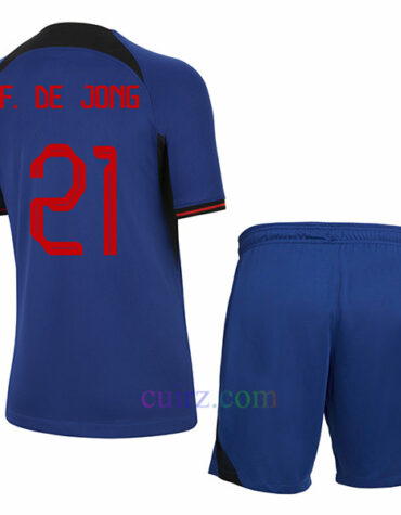 Camiseta De Jong Países Bajos 2ª Equipación 2022/23 Niño | Cuirz