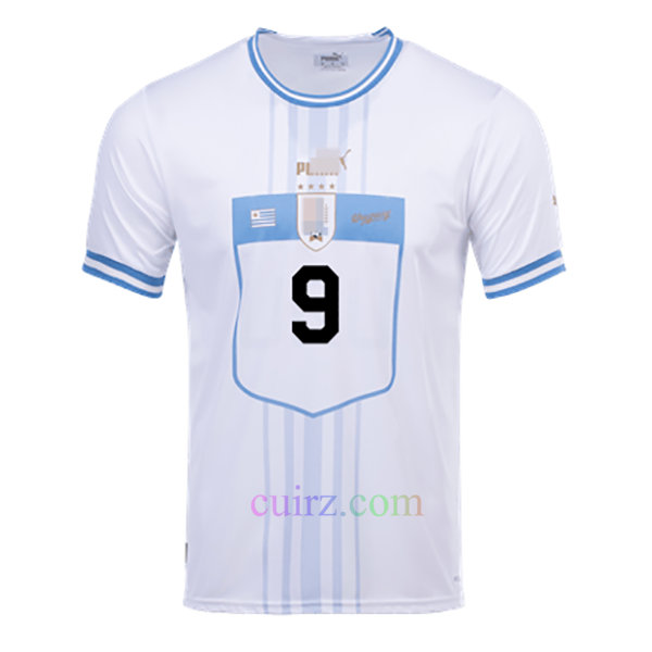 Camiseta Uruguay de Suárez 2ª Equipación 2022 Copa Mundial