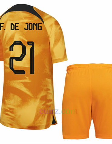 Camiseta De Jong Países Bajos 1ª Equipación 2022/23 Niño | Cuirz