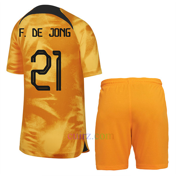 Camiseta De Jong Países Bajos 1ª Equipación 2022/23 Niño | Cuirz 3