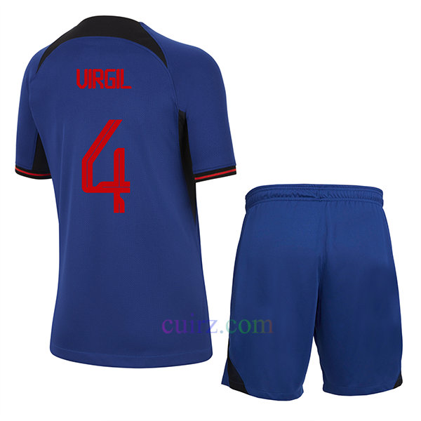 Van Dijk Camiseta Países Bajos 2ª Equipación 2022/23 Niño