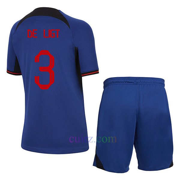 Matthijs de Ligt Camiseta Países Bajos 2ª Equipación 2022/23 Niño | Cuirz 3