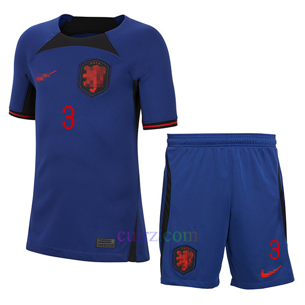 Matthijs de Ligt Camiseta Países Bajos 2ª Equipación 2022/23 Niño | Cuirz 4