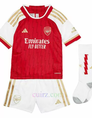Pantalón y Camiseta Arsenal 1ª Equipación 2023 2024 para Niños