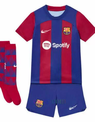 Pantalón y Camiseta Barcelona 1ª Equipación 2023 2024 para Niños