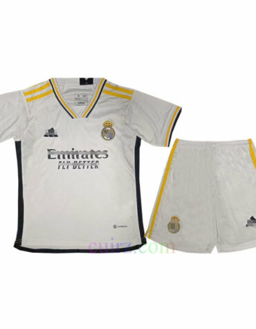 Pantalón y Camiseta Real Madrid 1ª Equipación 2023/24 para Niños | Cuirz