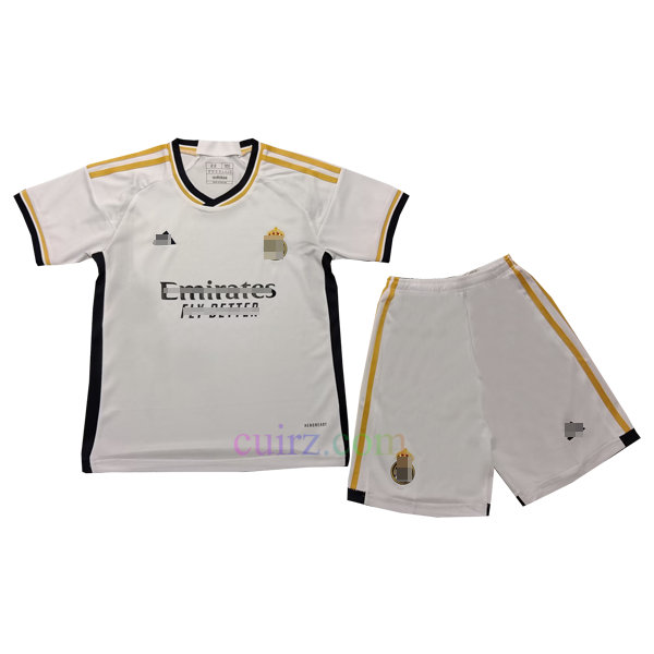 Pantalón y Camiseta Real Madrid 1ª Equipación 2023/24 para Niños | Cuirz 3