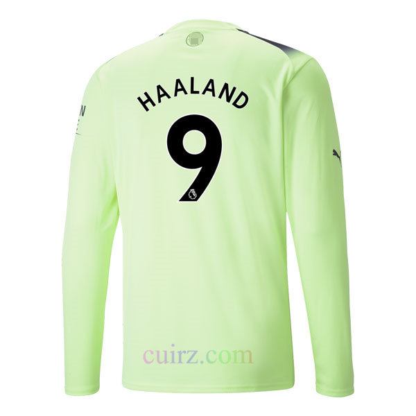 Haaland 9 Camiseta Manchester City 3ª Equipación 2022/23 Manga Larga