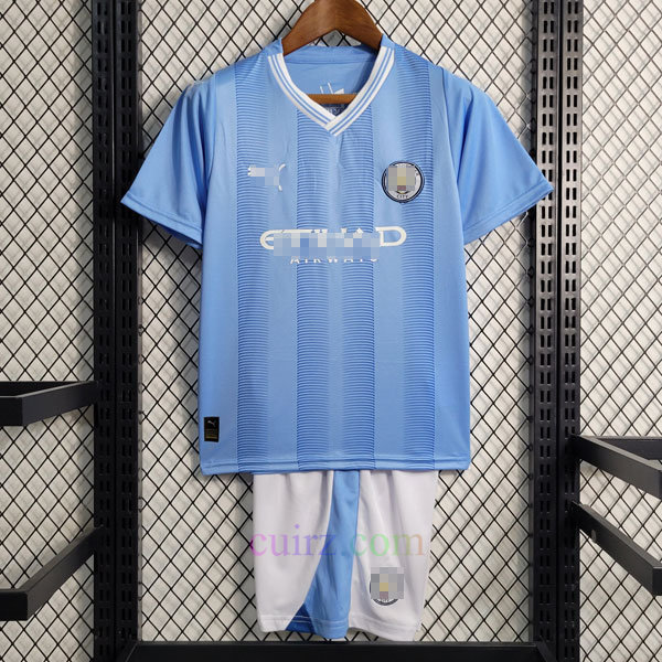Pantalón y Camiseta Manchester City 1ª Equipación 2023 2024 para Niños | Cuirz 3