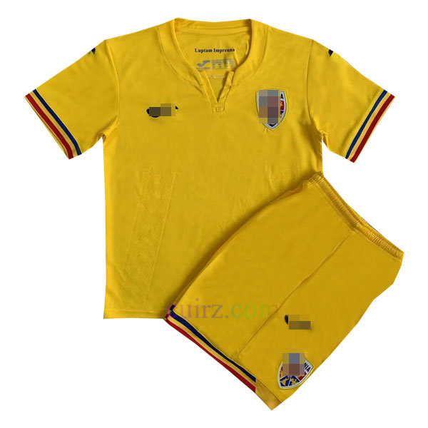 Pantalón y Camiseta Rumania 1ª Equipación 2023 para Niños | Cuirz 3