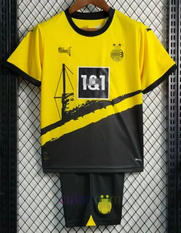 Pantalón y Camiseta Borussia Dortmund 1ª Equipación 2023 2024 Niños