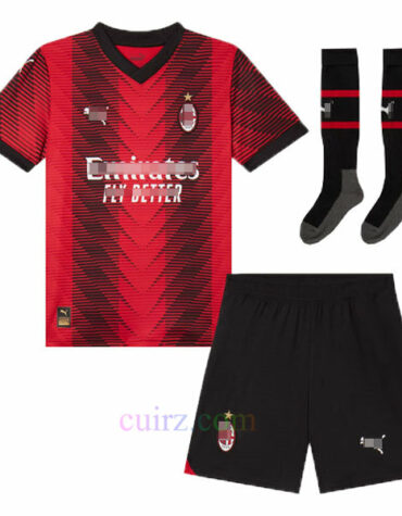 Pantalón y Camiseta AC Milan 1ª Equipación 2023 2024 para Niños | Cuirz 5