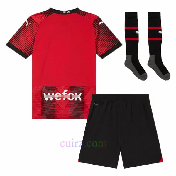 Pantalón y Camiseta AC Milan 1ª Equipación 2023 2024 para Niños | Cuirz 4