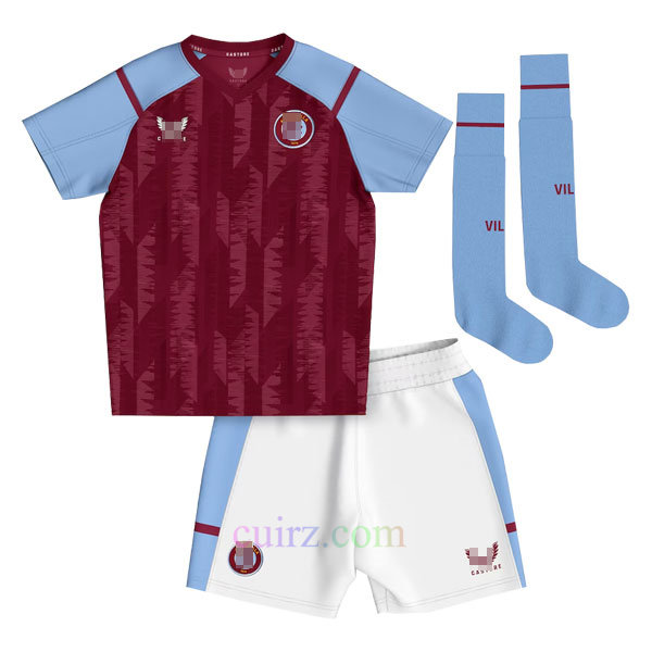 Pantalón y Camiseta Aston Villa 1ª Equipación 2023 2024 para Niños | Cuirz 3