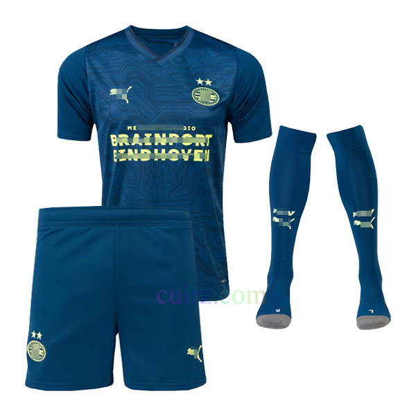 Pantalón y Camiseta PSV Eindhoven 3ª Equipación 2023 2024 para Niños | Cuirz 3