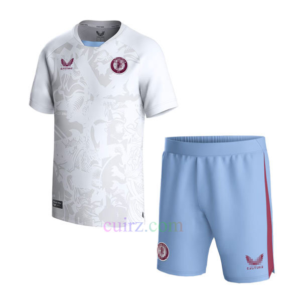 Pantalón y Camiseta Aston Villa 2ª Equipación 2023 2024 para Niños | Cuirz 3