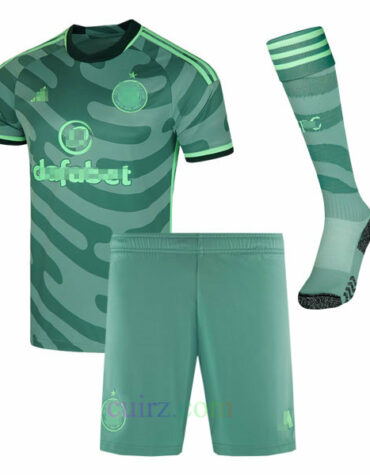 Pantalón y Camiseta Celtic FC 3ª Equipación 2023 2024 para Niños | Cuirz