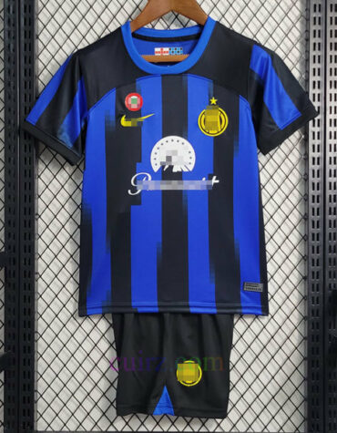 Pantalón y Camiseta Inter de Milán 1ª Equipación 2023 2024 Niños