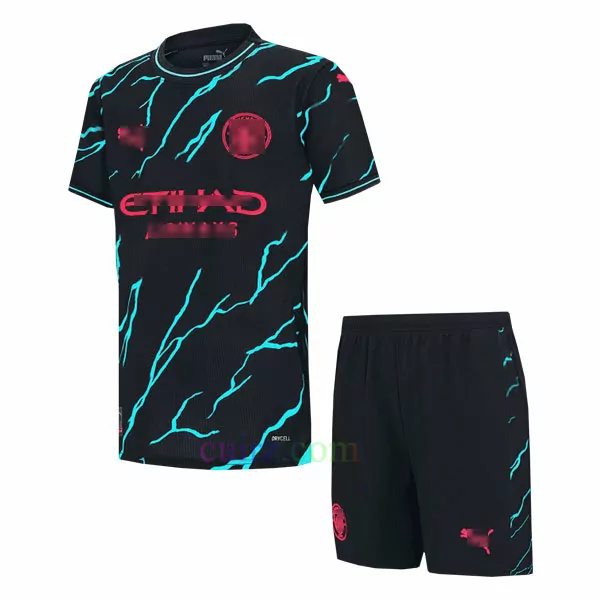 Pantalón y Camiseta Manchester City 3ª Equipación 2023 2024 para Niños | Cuirz 3