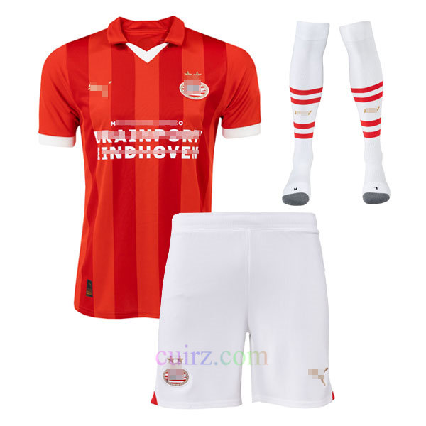 Pantalón y Camiseta PSV Eindhoven 1ª Equipación 2023 2024 para Niños | Cuirz 3
