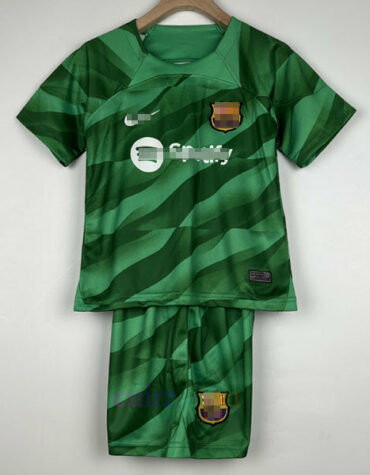 Pantalón y Camiseta de Portero Barcelona 2023 2024 para Niños | Cuirz