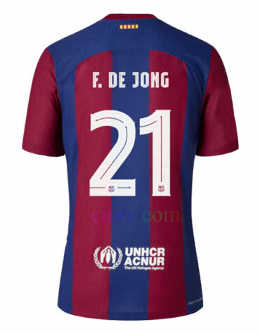 Camiseta 21 De Jong Barcelona 1ª Equipación 2023 2024 UEFA Champions League