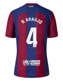 Camiseta 4 Araujo Barcelona 1ª Equipación 2023 2024 UEFA Champions League