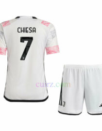 Pantalón y Camiseta Chiesa Juventus 1ª Equipación 2023 2024 Niños