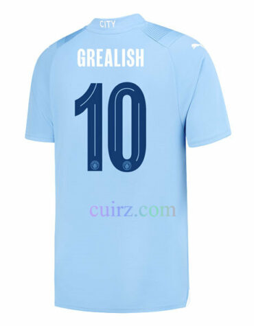 Camiseta Grealish Manchester City 1ª Equipación 2023 2024 Liga de Campeones de la UEFA