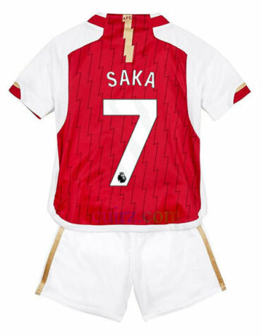 Pantalón y Camiseta Saka Arsenal 1ª Equipación 2023 2024 Niños