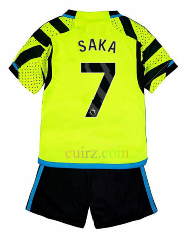 Pantalón y Camiseta Saka Arsenal 2ª Equipación 2023 2024 Niños
