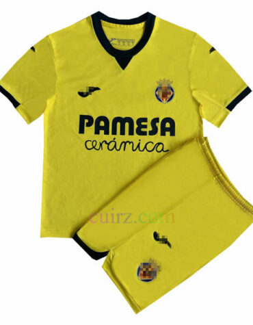 Pantalón y Camiseta Villarreal 1ª Equipación 2023 2024 Niños