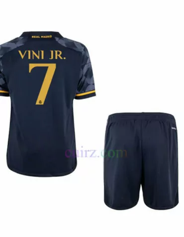 Pantalón y Camiseta Vinicius Real Madrid 2ª Equipación 2023 2024 Niños