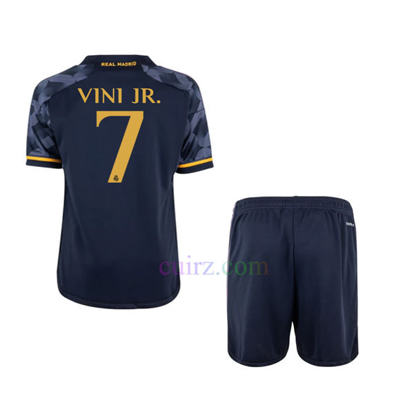 Pantalón y Camiseta Vinicius Real Madrid 2ª Equipación 2023 2024 Niños -  Cuirz
