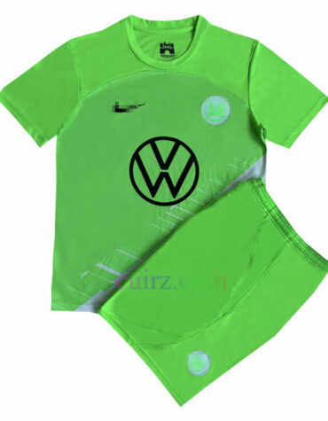 Pantalón y Camiseta Wolfsburgo Niños 1ª Equipación 2023 2024