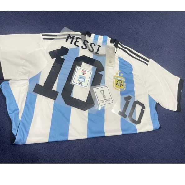 camiseta argentina 3 estrellas messi